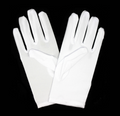 Ladies SHORT GLOVES Costume Party Wedding Bridal Fancy Dress Prom Stretchy - White - One Size - SuperSaverAU - view 3