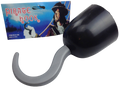 Premium Pirate Hook Hand Costume Accessory - Black/Silver