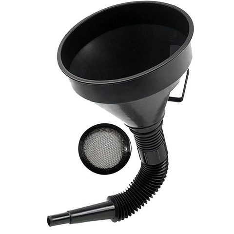 Premium Flexible Spout Fuel and Oil Funnel 1 Piece