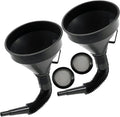 Premium 2 Piece Flexible Spout Fuel and Oil Funnel Set