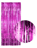 Premium Hot Pink Tinsel Curtain Backdrop - 200 x 100cm