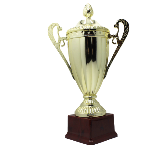 Premium Large Classic Gold Trophy Cup with Heavy Base - 31cm