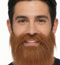 Premium Party Beard & Moustache Costume Prop - Brown