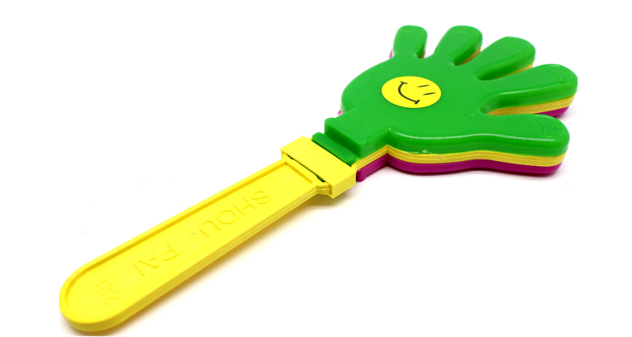 10 x Hand Clappers Plastic Kids Toy Noisemaker 29cm x 13cm - Party Favours - SuperSaverAU - view 7