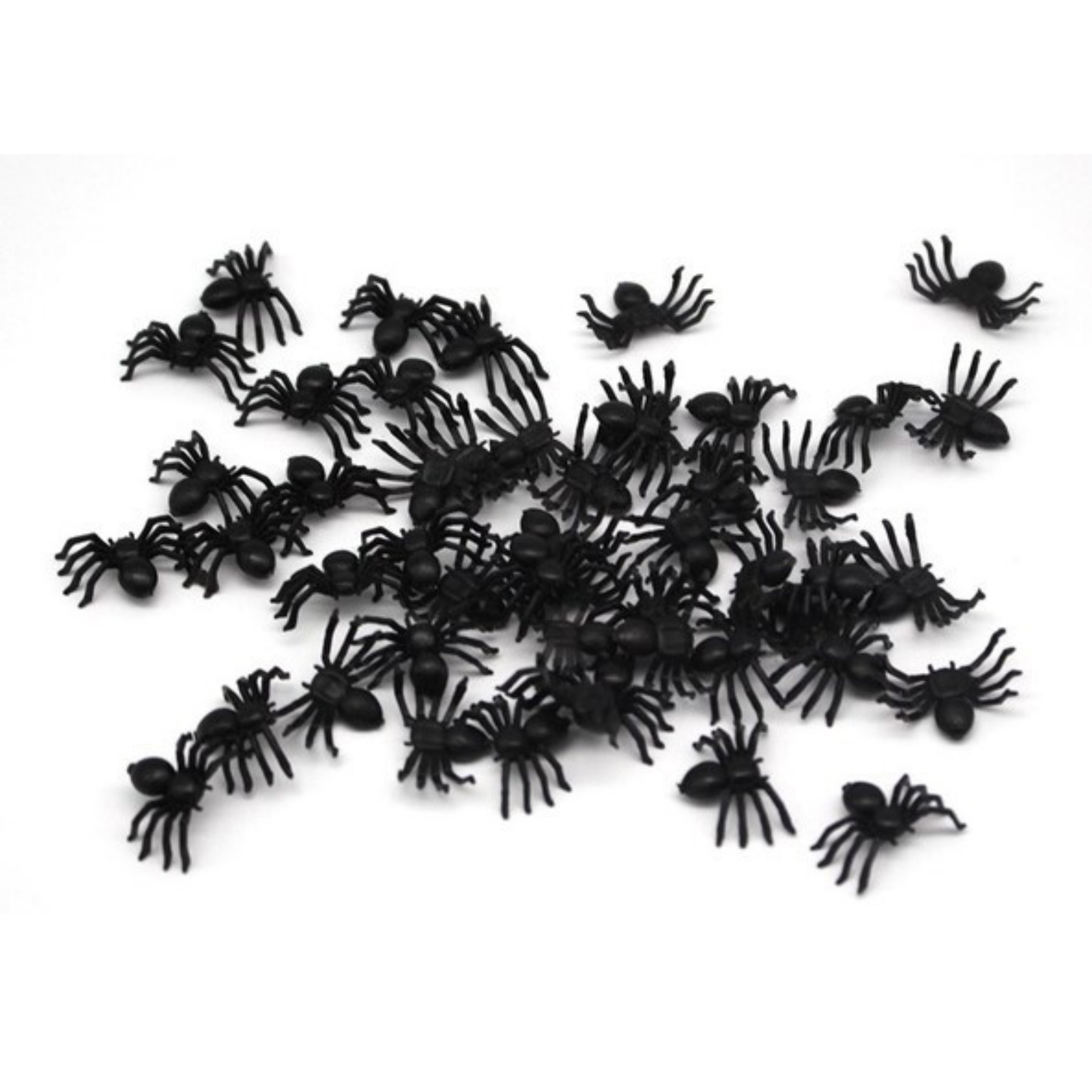 Premium Mini Fake Spiders for Halloween Pranks - 2 x 1cm