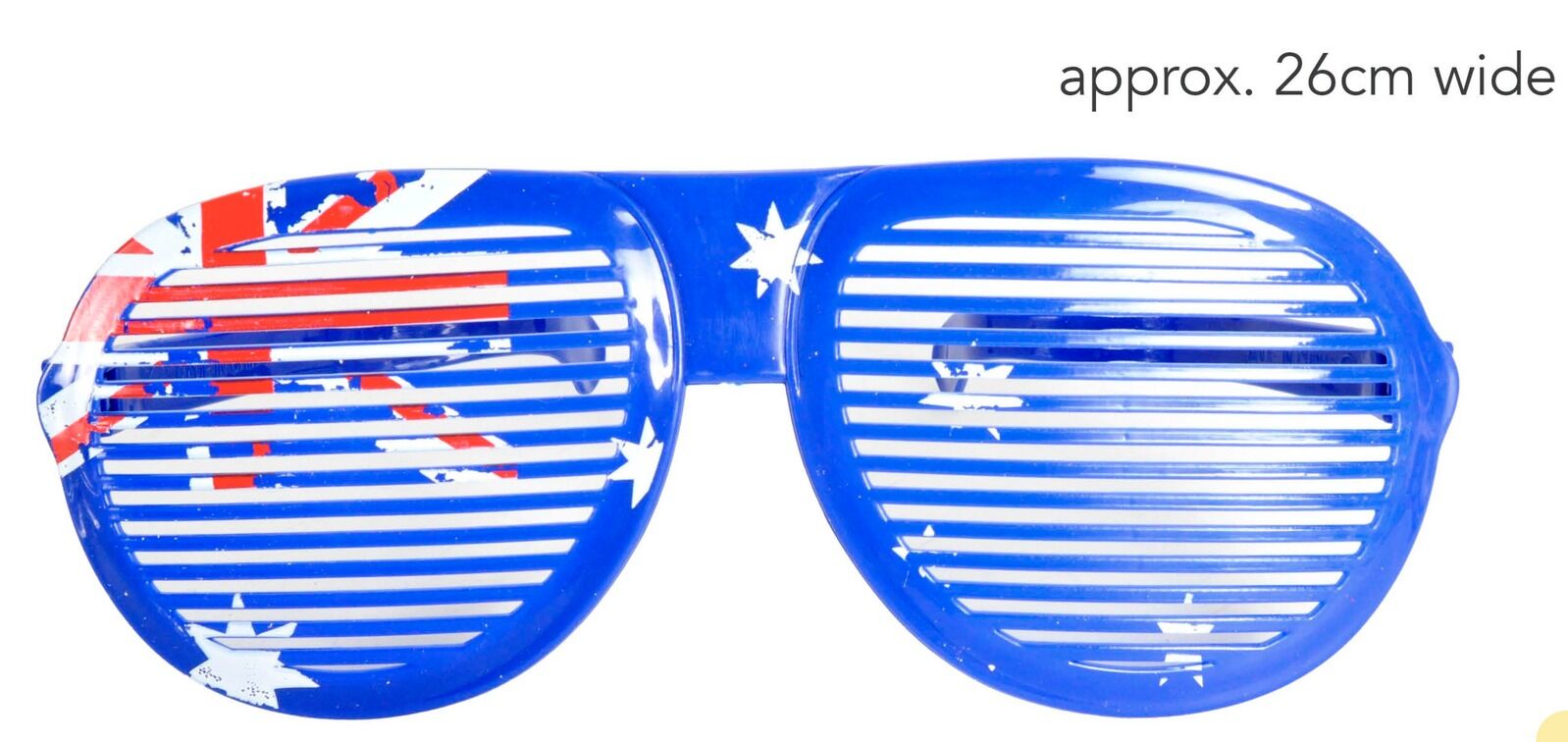 Premium Australian Flag Jumbo Party Glasses - 12 Pack, 26cm