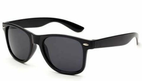 Premium Classic Tinted Glasses with Black Frame - 1 Pair
