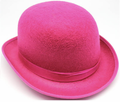 BOWLER HAT Party Vintage Costume Derby Felt Dance Halloween in Hot Pink - SuperSaverAU - view 1
