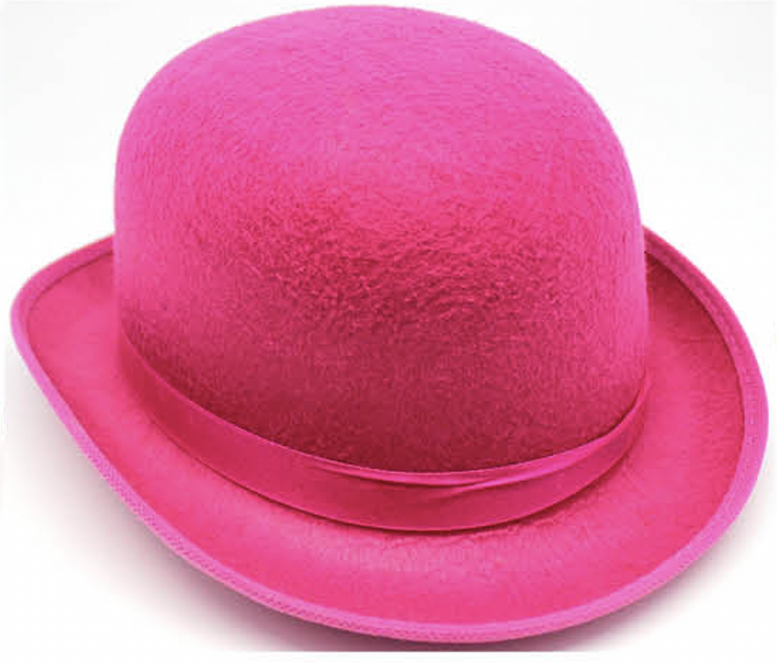 BOWLER HAT Party Vintage Costume Derby Felt Dance Halloween in Hot Pink - SuperSaverAU - view 1