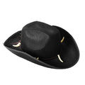 Crocodile Dundee-Style Black Cowboy Hat – Adjustable Chin Cord for Outback & Western Themes - SuperSaverAU - view 1