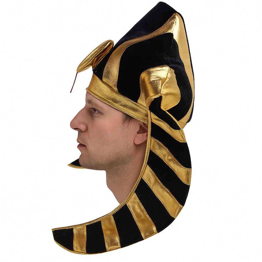 Premium Egyptian Pharaoh Costume Hat - One Size