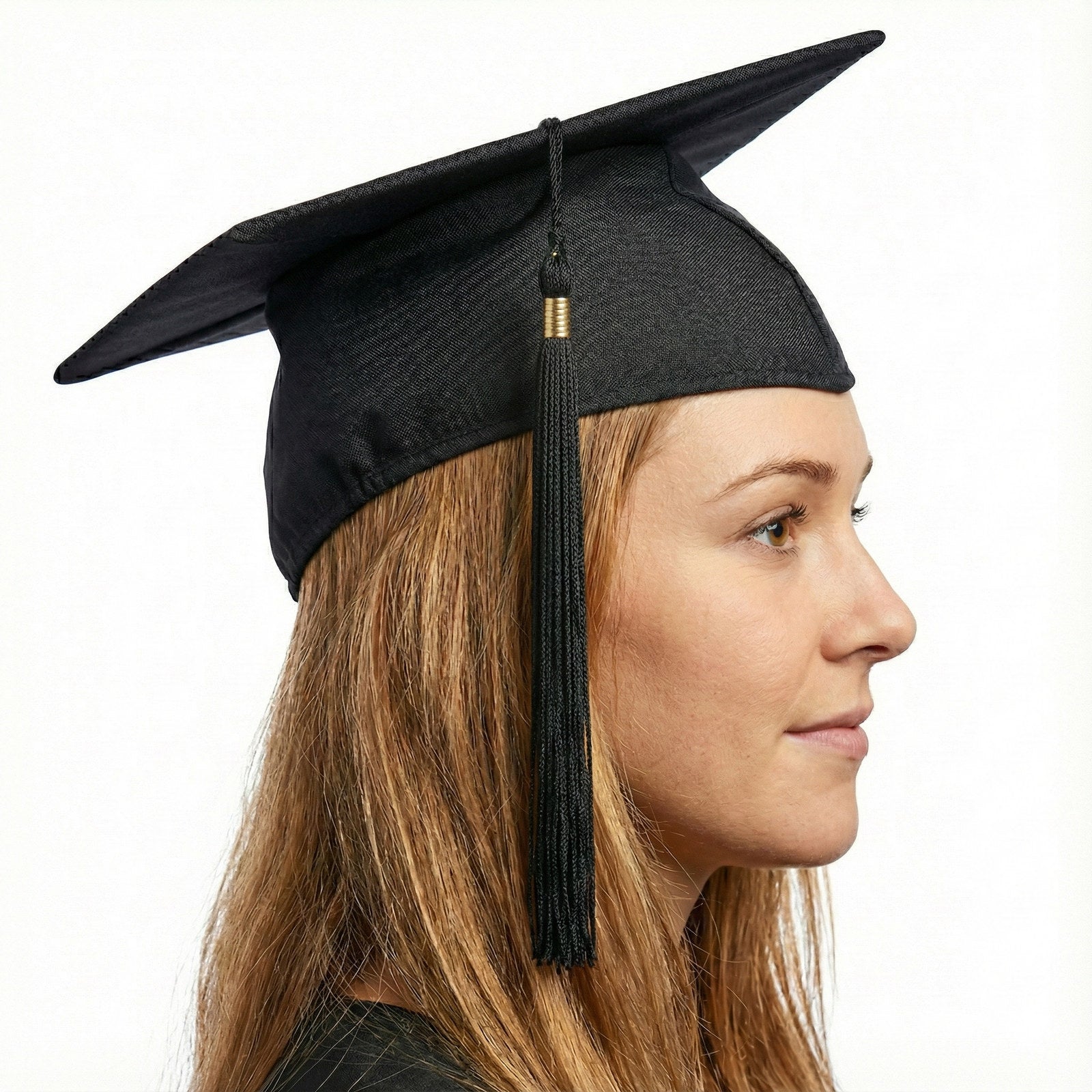 Deluxe GRADUATION HAT Mortar Board Graduate Bachelor Academic Cap School - Black - SuperSaverAU - view 3