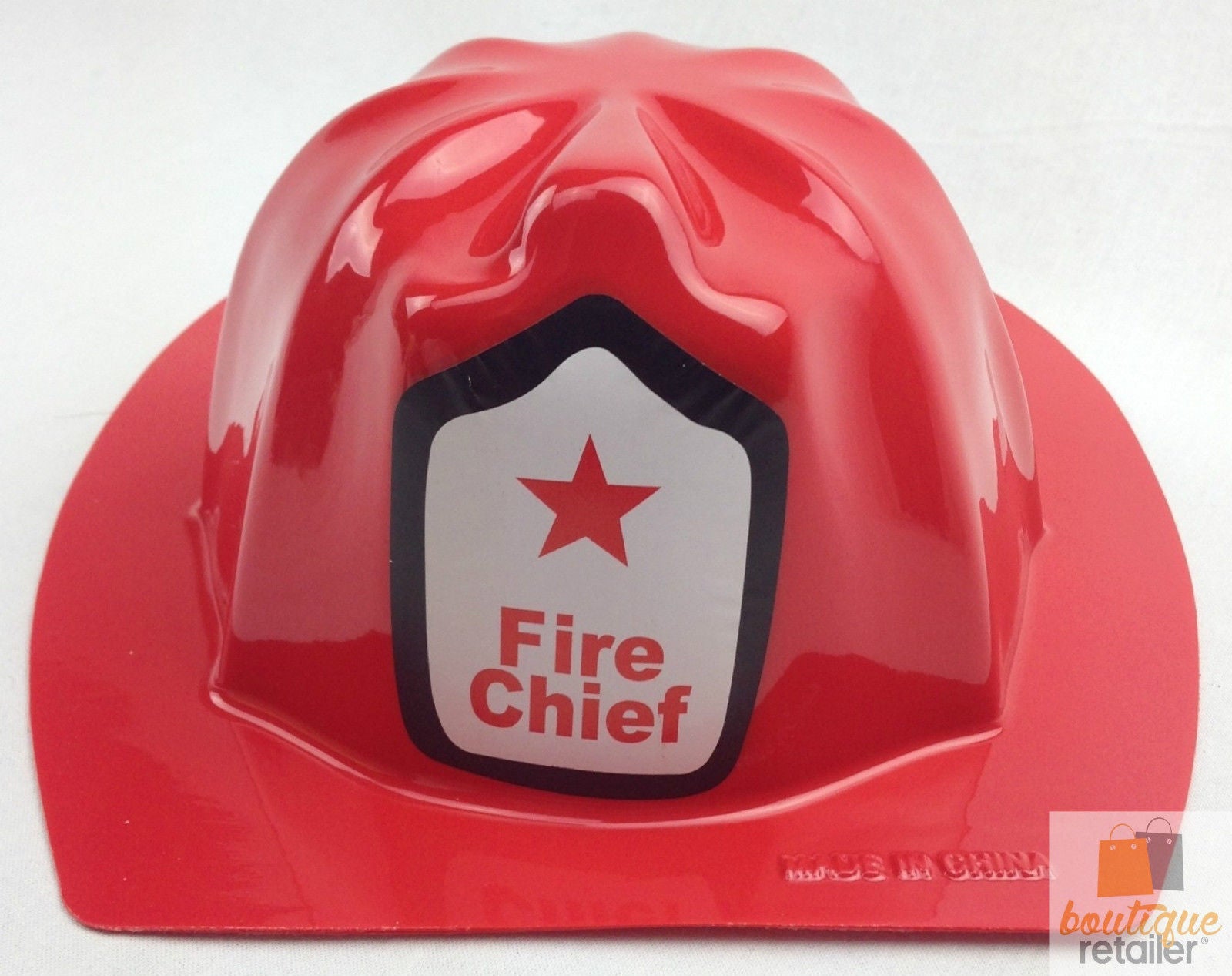 Premium Kids Fireman Hat Costume Cap - 49cm