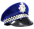 Premium Police Officer Pilot Costume Hat - Blue