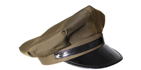 Premium WW2 US Air Corps Officer Crusher Hat - Military Green