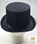SATIN TOP HAT Costume Party Cap Fancy Dress Trilby Fedora One Size - Black - SuperSaverAU - view 3
