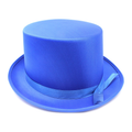 Premium Satin Top Hat for Costume Parties - Blue
