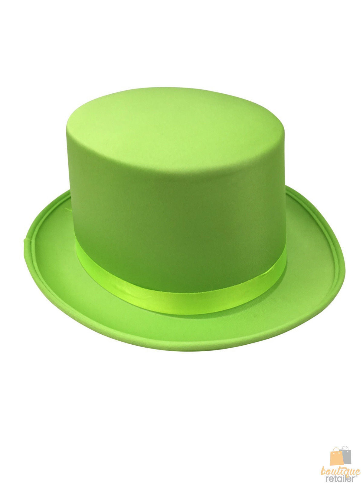 Premium Satin Top Hat for Costume Parties - Light Green
