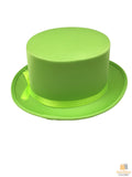 Premium Satin Top Hat for Costume Parties - Light Green