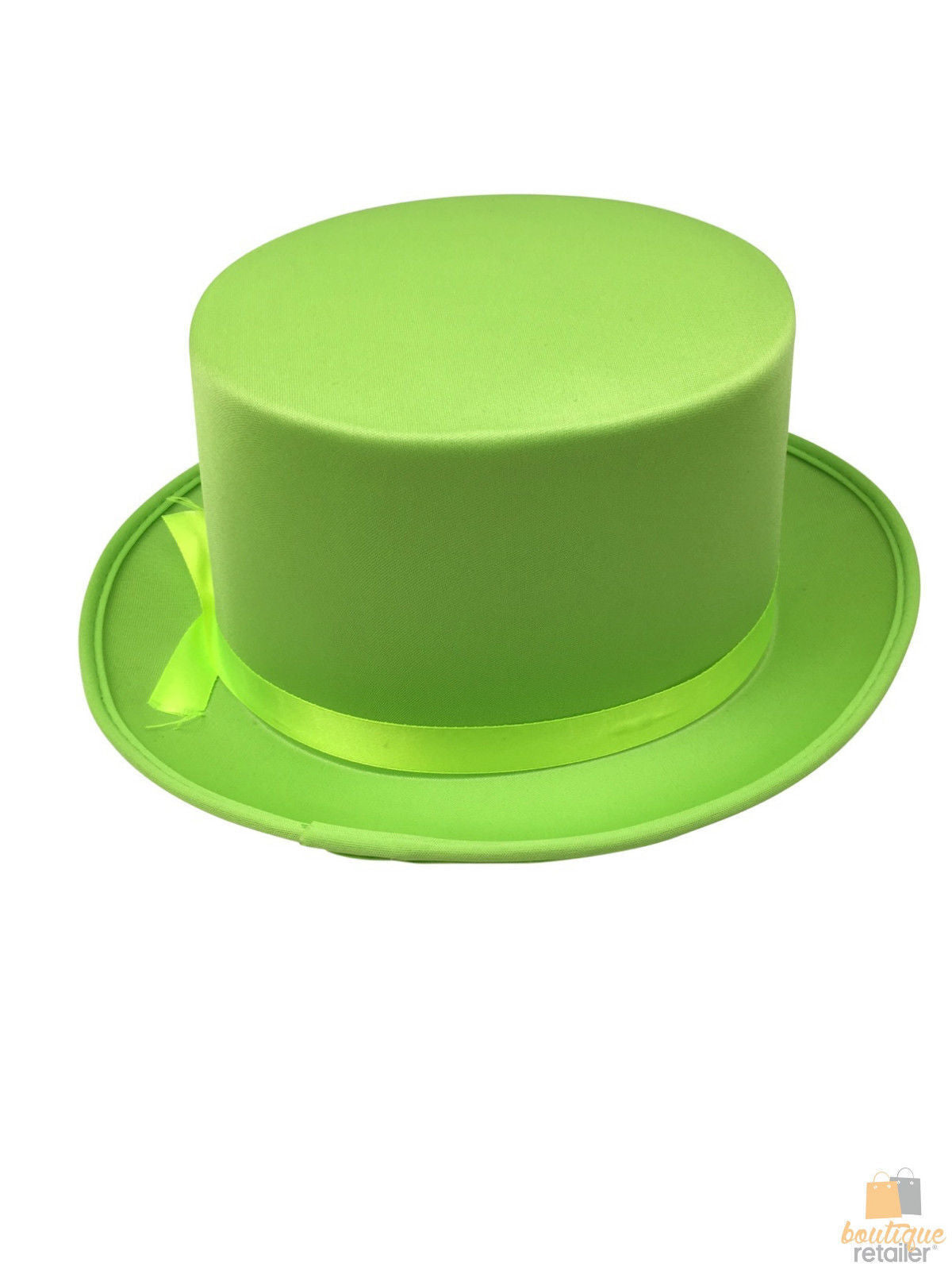 Premium Satin Top Hat for Costume Parties - Light Green