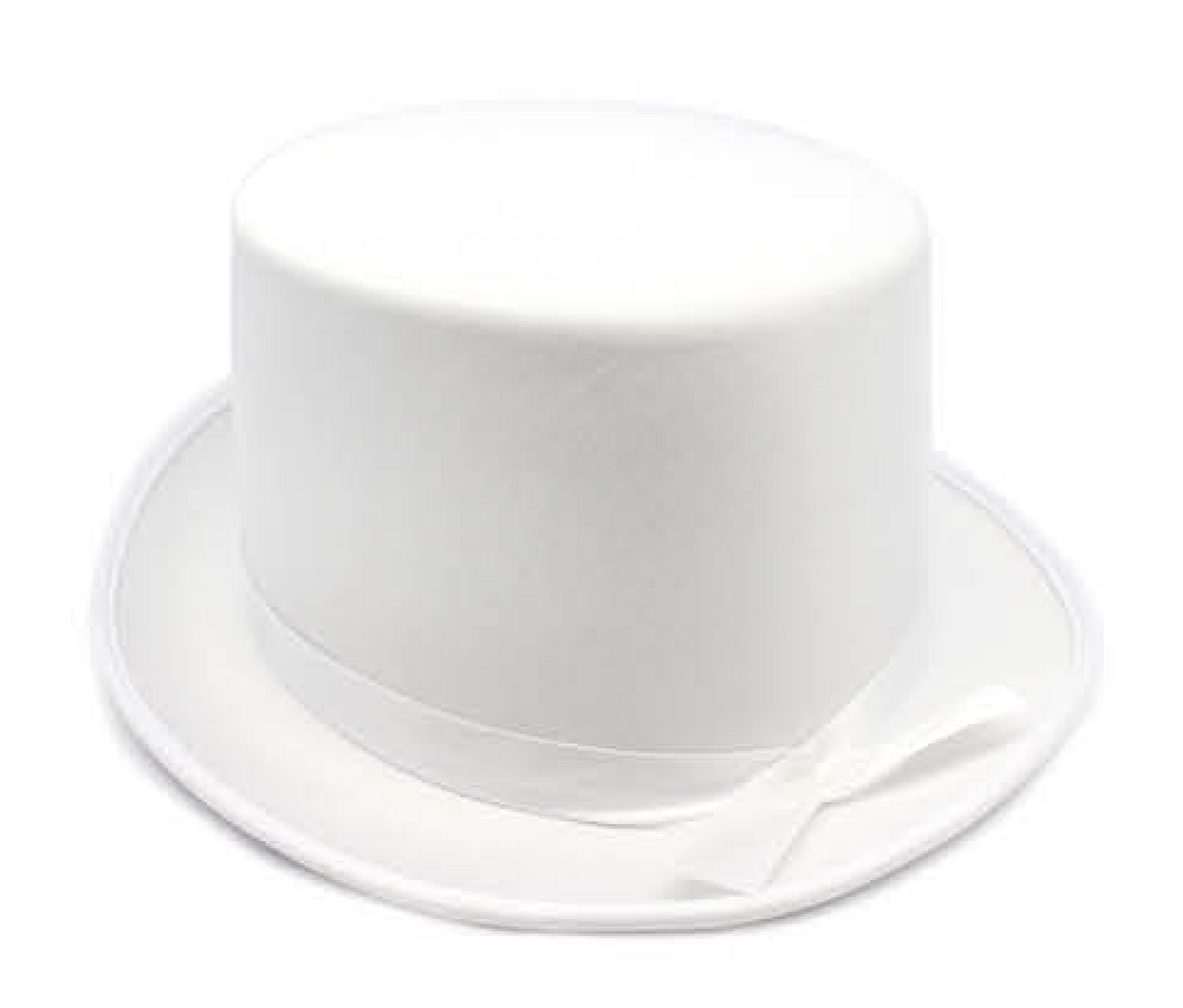 SATIN TOP HAT Costume Party Cap Fancy Dress Trilby Fedora One Size - White - SuperSaverAU - view 1