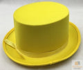 Premium Satin Top Hat for Costume Parties - Yellow