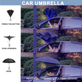 Reverse Folding Umbrella Windproof Double Layer C-Handle Galaxy Print - SuperSaverAU - view 6