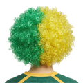 Premium Deluxe Aussie Afro Wig - Green/Gold