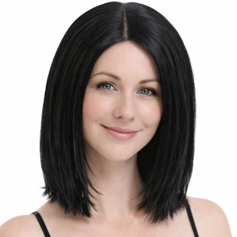 Lob Wig Hair Cosplay Wigs Party Costume - Black - SuperSaverAU - view 1