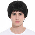 Premium Mens Short Party Wig - Black