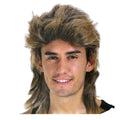 Mullet Wig Hair Costume Party Dress Up 70s 80s Aussie Bogan Rock - Golden Blonde - SuperSaverAU - view 1