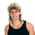 Mullet Wig Hair Costume Party Dress Up 70s 80s Aussie Bogan Rock - Golden Blonde - SuperSaverAU - view 3