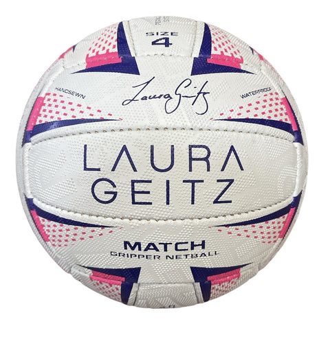 Laura Geitz Match Gripper Netball Hand Sewn Waterproof Official Size 4 - SuperSaverAU - view 2