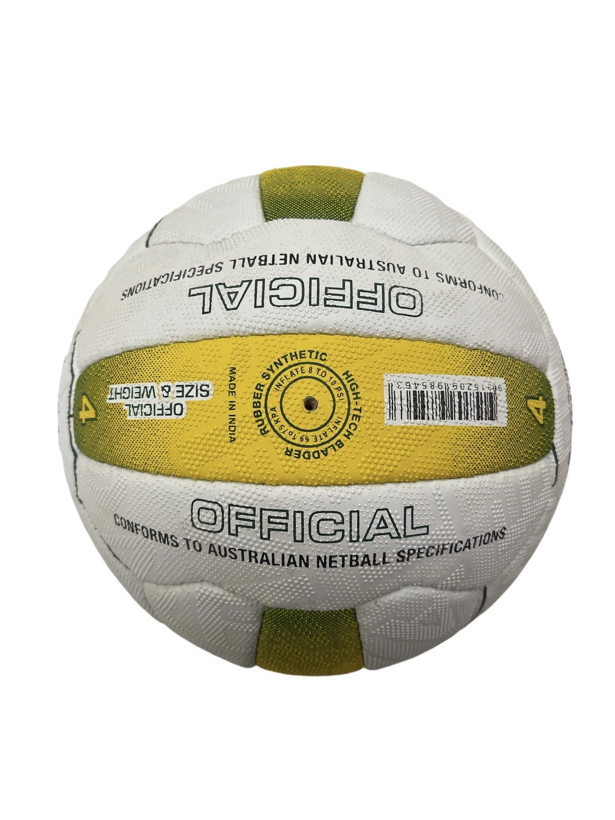Premium Kim Green Match Gripper Waterproof Netball - Size 4