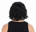 MENS WAVY WIG Curly Long Hair Disco Punk Rock Party Costume 60s 70s - Black - SuperSaverAU - view 3