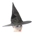 WITCH HAT Plain Black Halloween Costume Fancy Dress Womens Accessory Wizard - SuperSaverAU - view 3