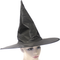 WITCH HAT Plain Black Halloween Costume Fancy Dress Womens Accessory Wizard - SuperSaverAU - view 4