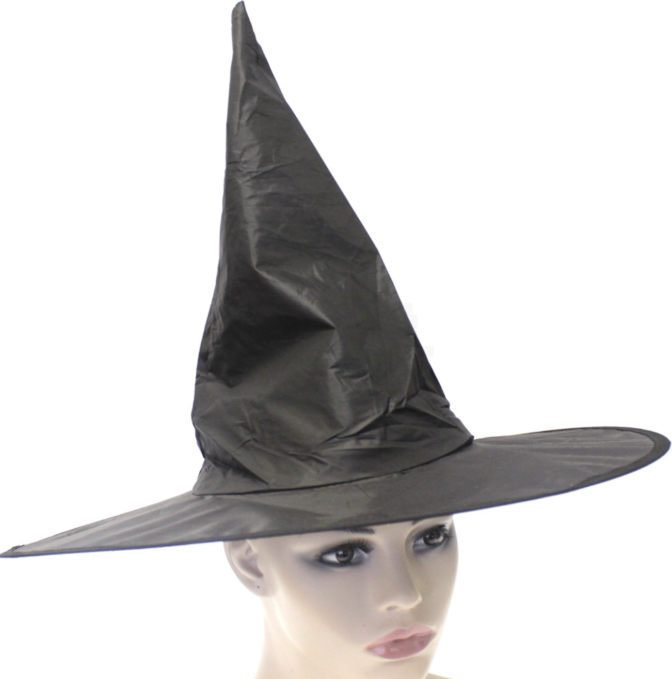 WITCH HAT Plain Black Halloween Costume Fancy Dress Womens Accessory Wizard - SuperSaverAU - view 4