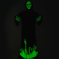 Scary Adult Glow in the Dark Party Costume Skeleton Reaper Halloween - SuperSaverAU - view 2
