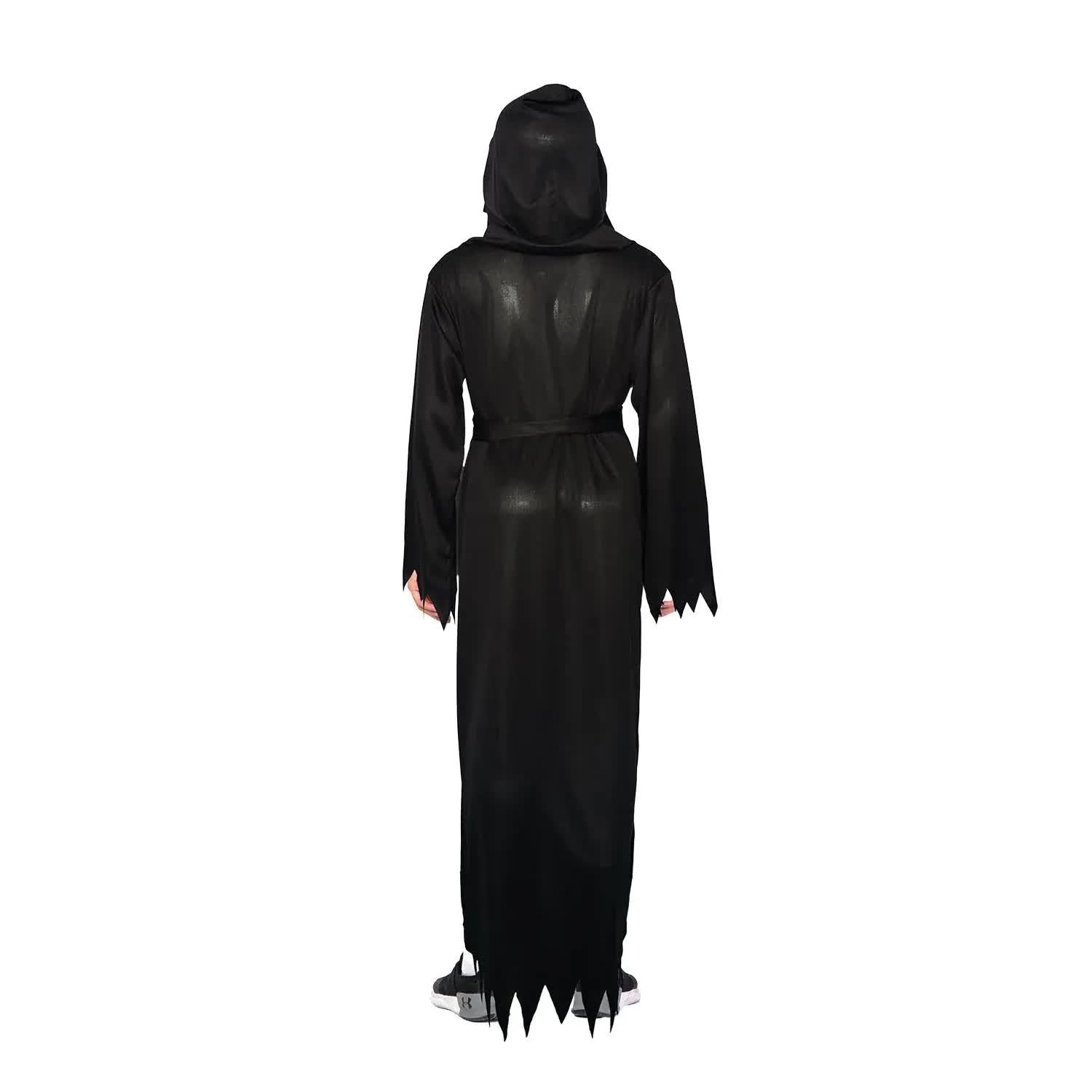 Scary Adult Glow in the Dark Party Costume Skeleton Reaper Halloween - SuperSaverAU - view 3