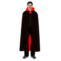 Adult Vampire Collared Cape Halloween Long Cloak Coat Party Costume in Red/Black - SuperSaverAU - view 2