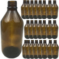 Premium Brown Glass Plinking Target Bottles without Lids - 600ml, 24 Pack