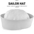 Adult White Sailor Hat Marine Unisex Gob Captain Navy Hen's Night Doughboy Cap - SuperSaverAU - view 1