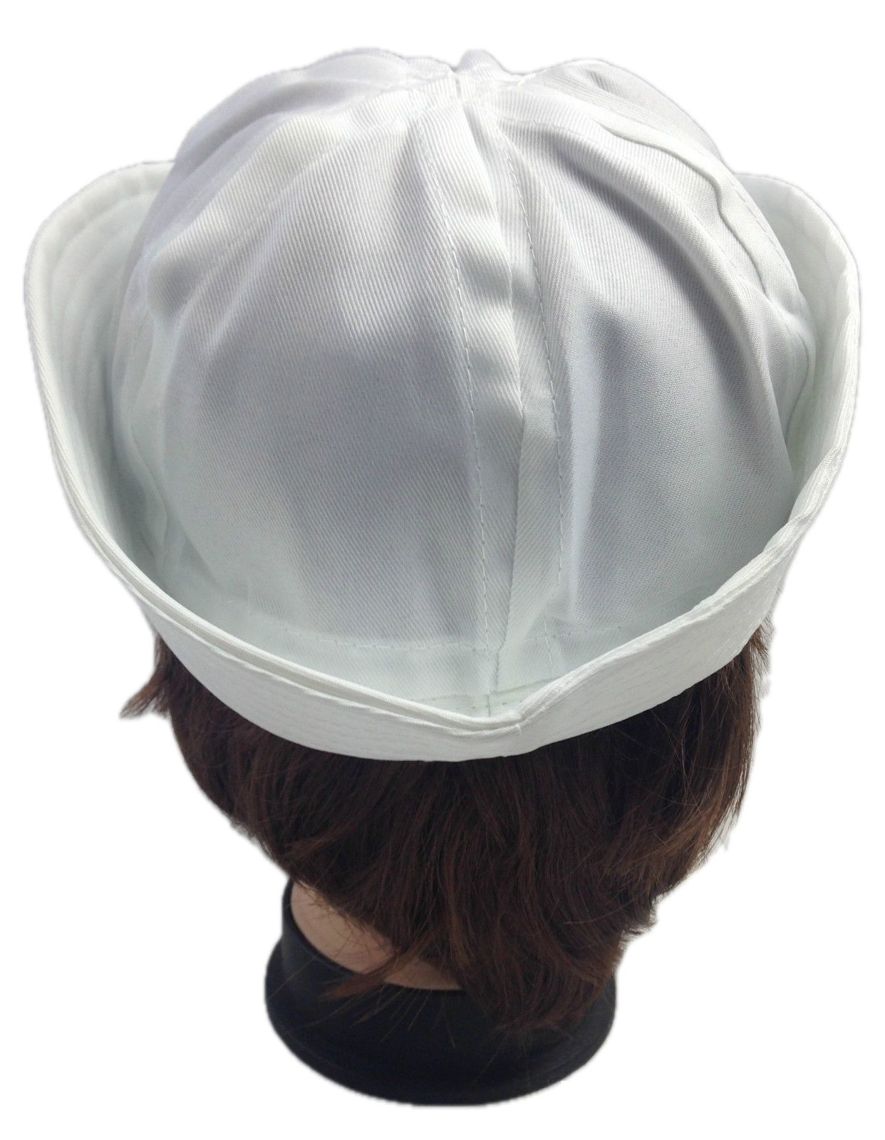 Adult White Sailor Hat Marine Unisex Gob Captain Navy Hen's Night Doughboy Cap - SuperSaverAU - view 2