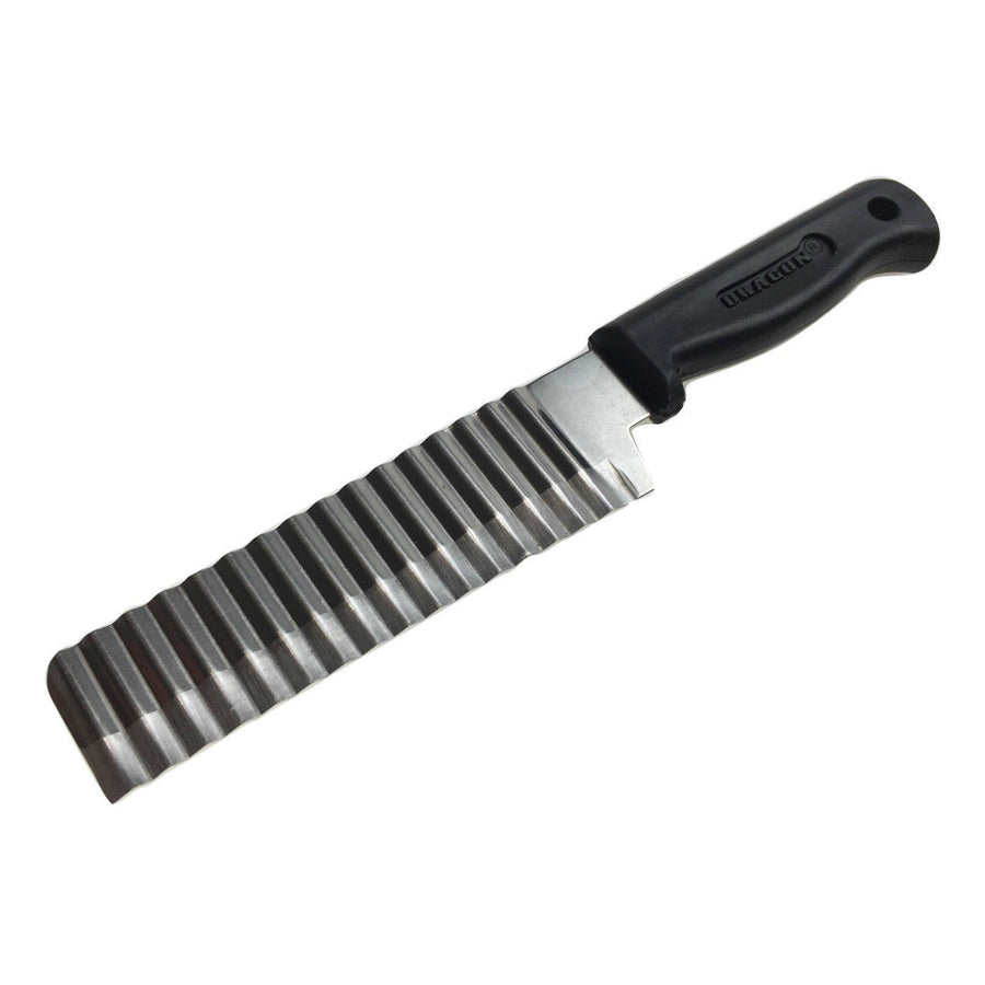 JELLY KNIFE Stainless Steel Crinkle Wavy Cutter Slicer 23.5cm for Potatoes - SuperSaverAU - view 1