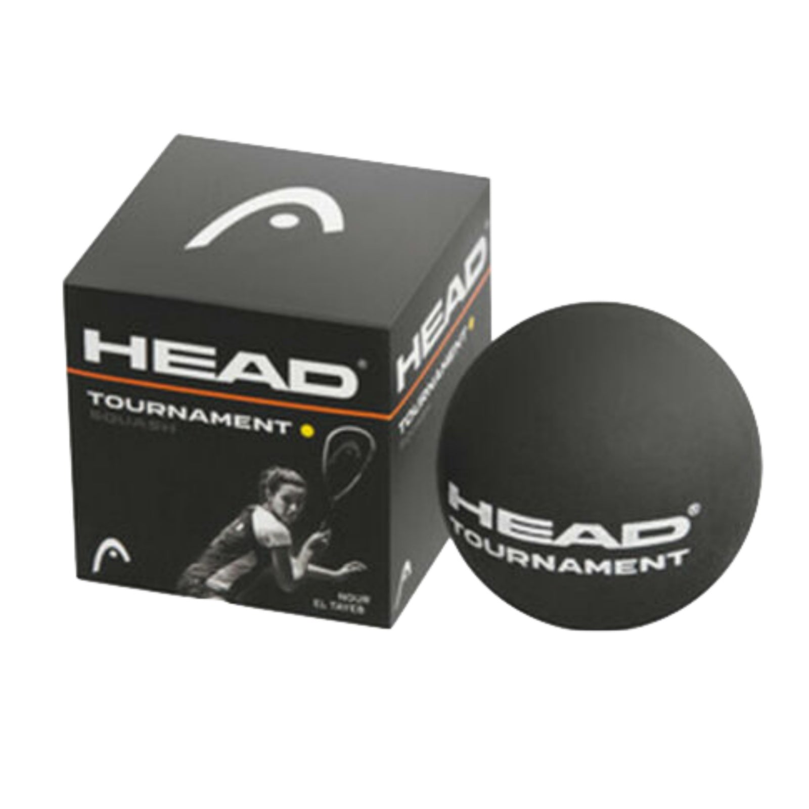 HEAD Tournament Squash Balls with Advanced Rubber Compound - 6 Balls