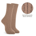 Premium 2 Pair Ladies Assorted Wool Blend Thermal Work Socks 2-8