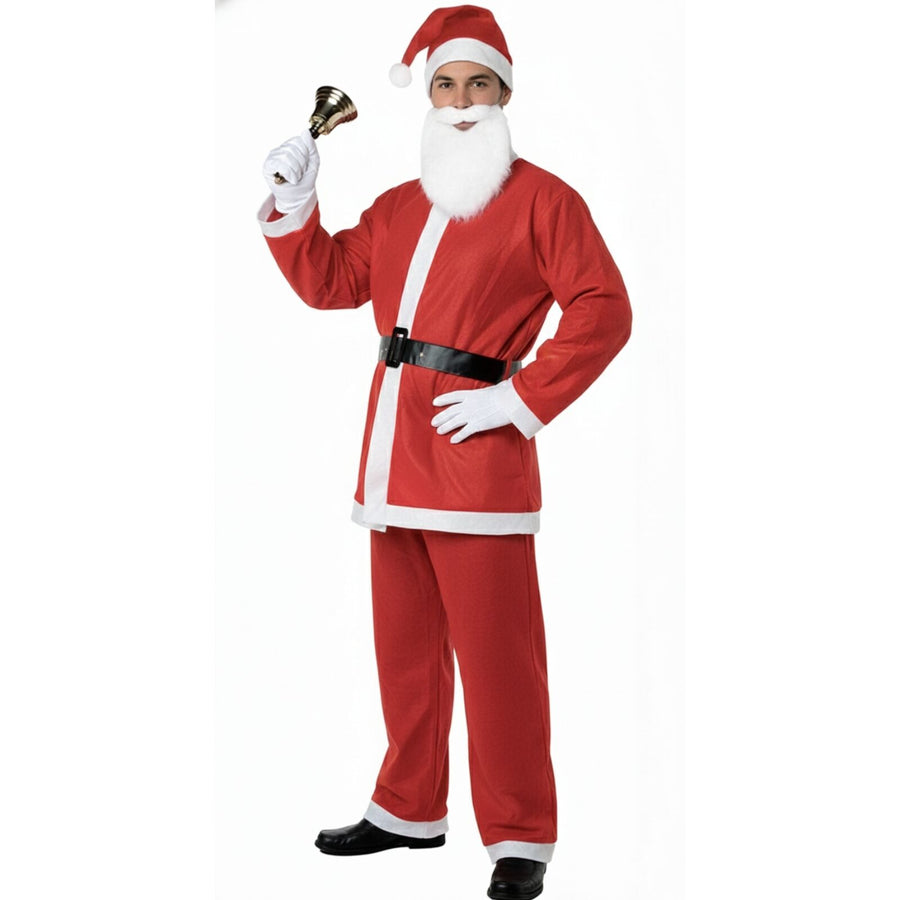 ADULT SANTA CLAUS COSTUME Suit Father Xmas Party Outfit Father Christmas - SuperSaverAU - view 1