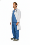 Plus Size Mens Doctor Costume King Big & Tall Party Hospital Fancy Dress - SuperSaverAU - view 3