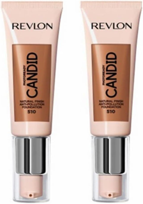Revlon PhotoReady Candid Foundation 510 Cappuccino 22ml 2 Pack
